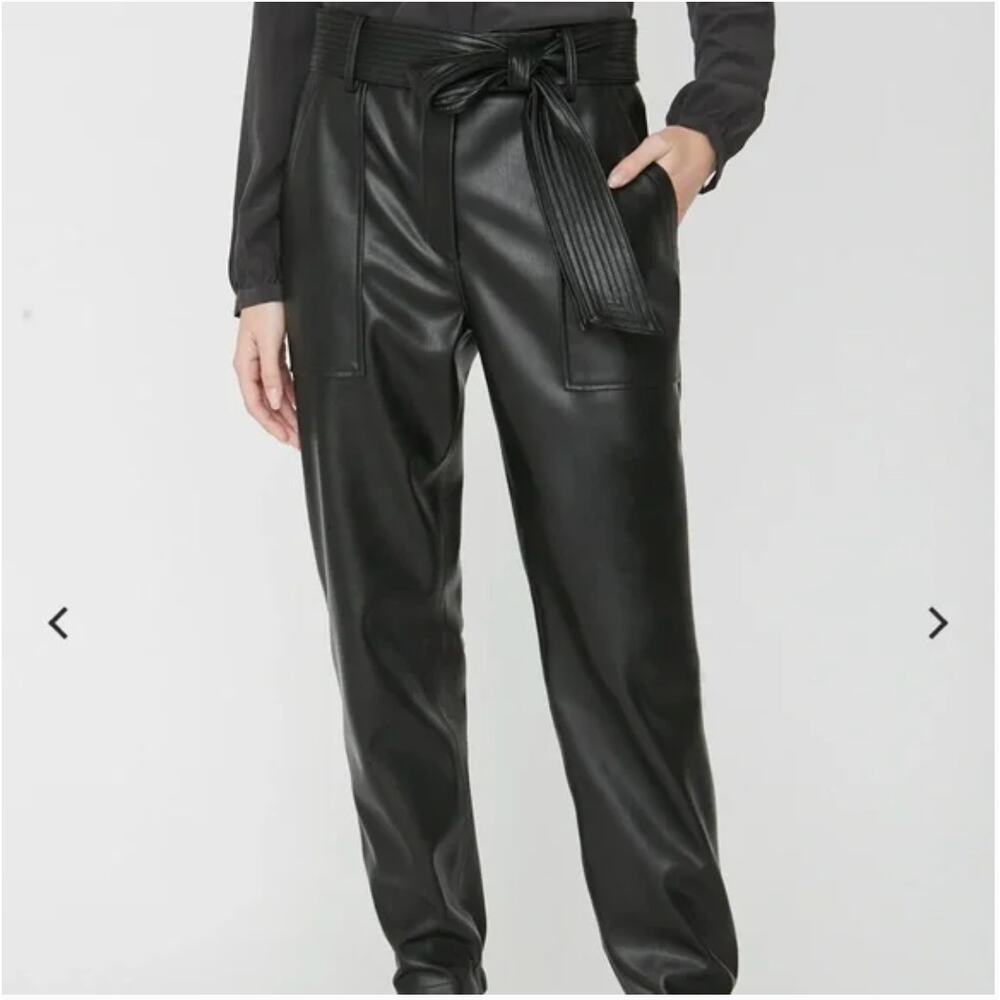 Brochu Walker Tide Pull-On Vegan Leather Pant NO BELT Med